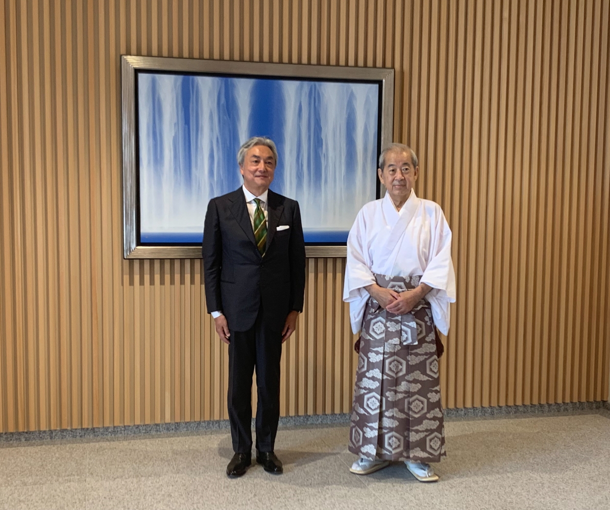 Mr. Senke Takasuke, the 84th Izumo Kunizo of Izumo&nbsp;Taisha Grand Shrine.&nbsp;